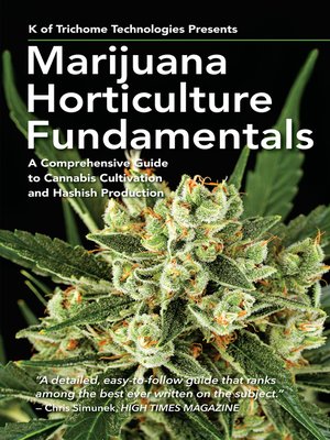 cover image of Marijuana Horticulture Fundamentals